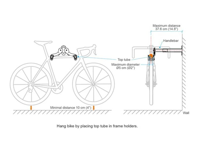 Ibera Bicycle Wall Hanger IB-ST4 - Cyclop.in