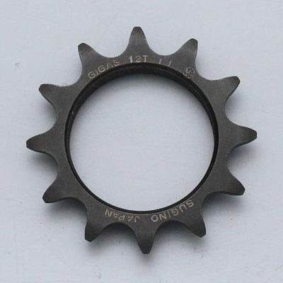Sugino Track Cogs Gigas Cromo Steel Black 12-T - Cyclop.in