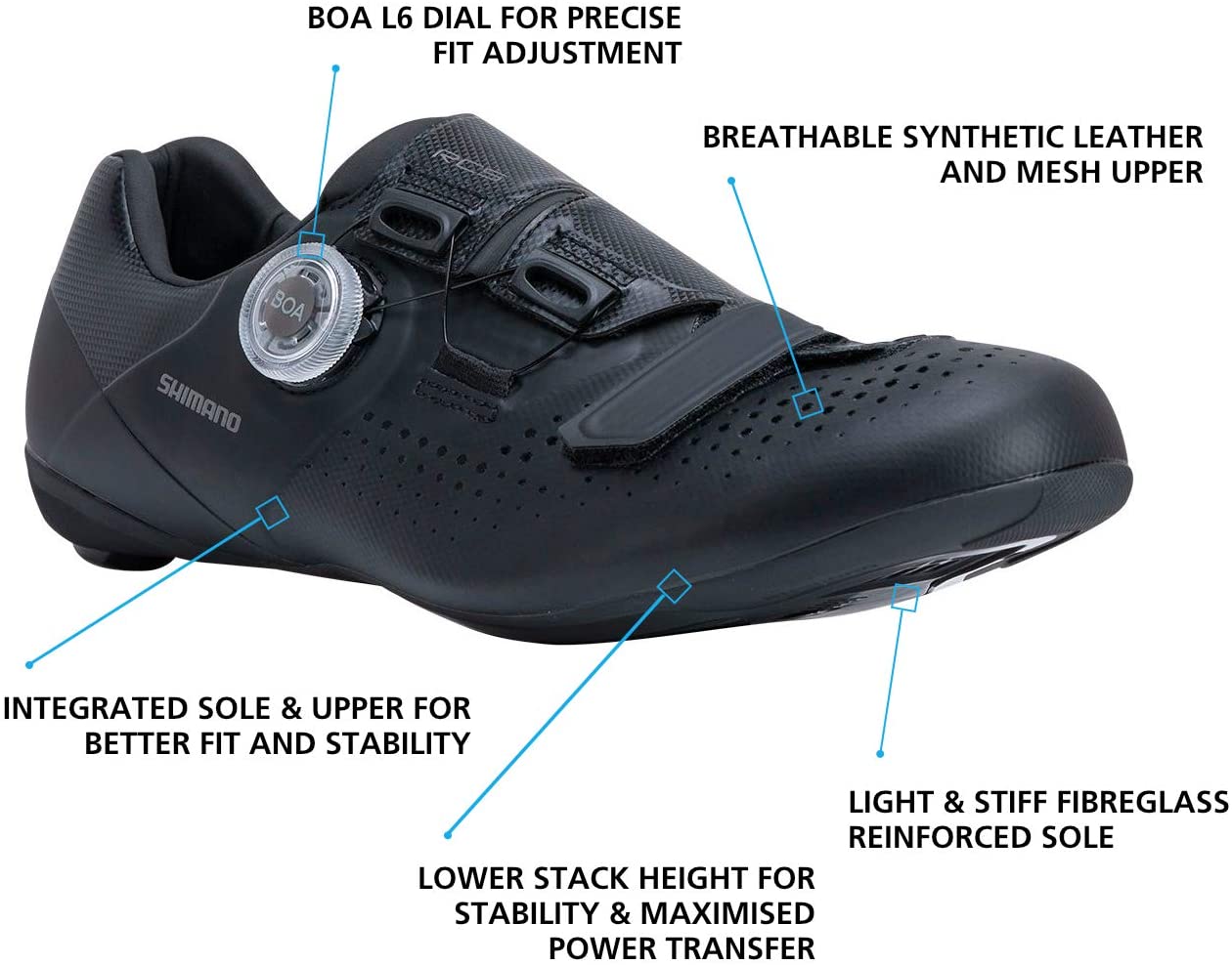 Shimano SH-RC500 Road Shoes - Cyclop.in