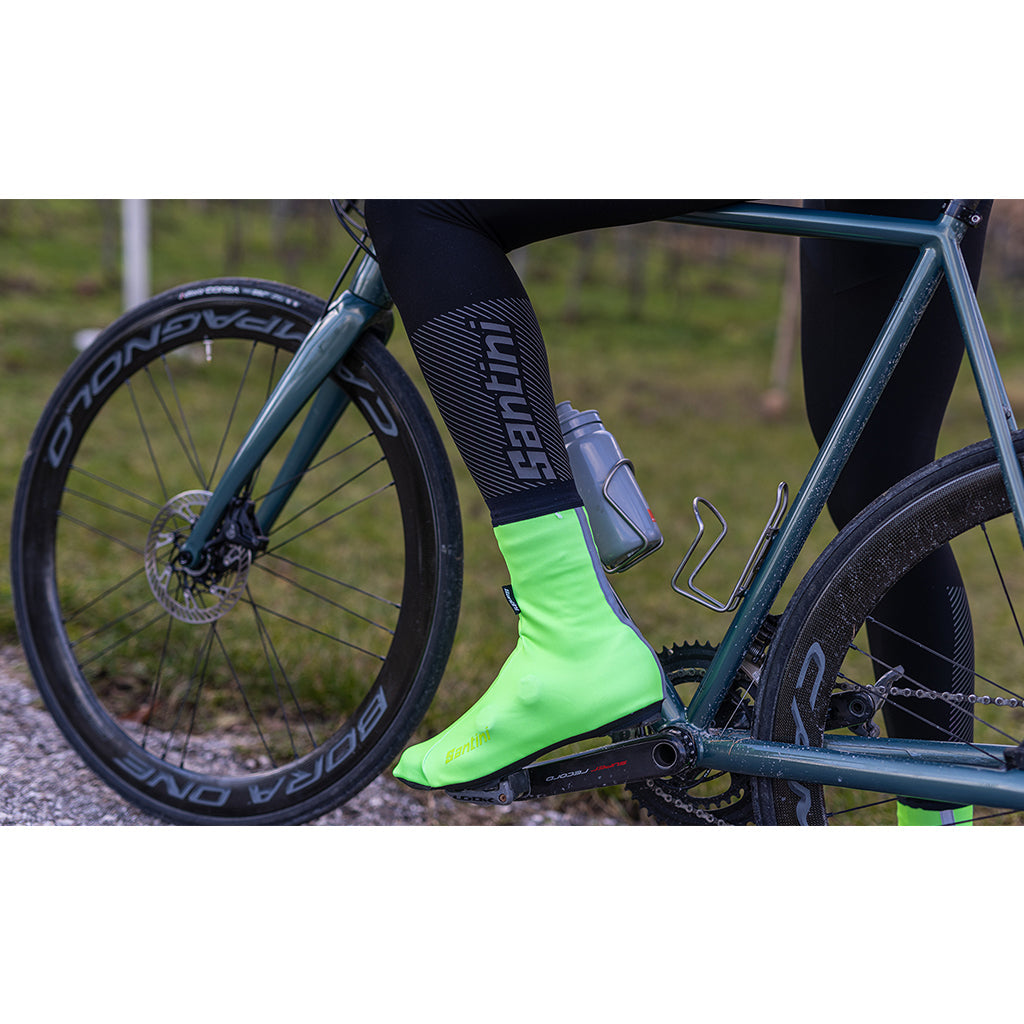 Santini Adapt Shoecover - Fluo Green - Cyclop.in