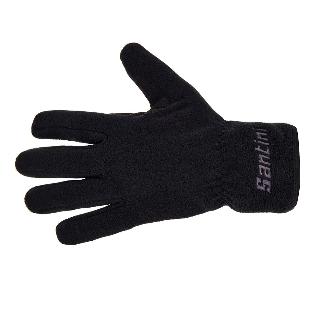 Santini Pile Full Gloves - Black - Cyclop.in