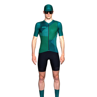 Bioracer Men's Spitfire Jersey - Green Blitzz - Cyclop.in