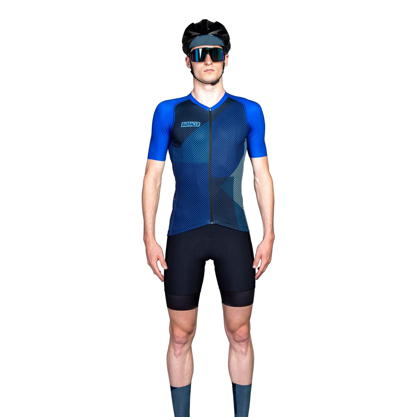 Bioracer Men's Spitfire Jersey - Blue Blitzz - Cyclop.in