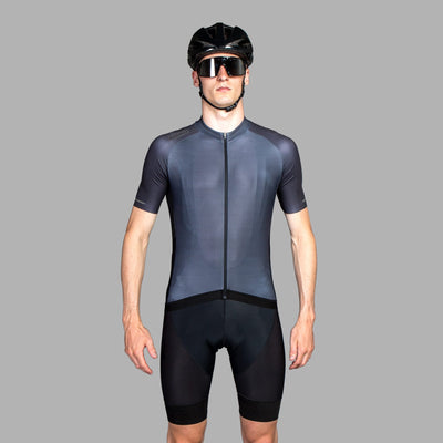 Bioracer Men's Sprinter ColdBlack Jersey - Grey - Cyclop.in