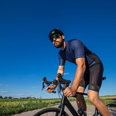 Bioracer Men's Sprinter ColdBlack Jersey - Navy - Cyclop.in