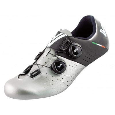 Vittoria Road Cycling Shoes Carbon Sole Stelvio Black/Grey - Cyclop.in