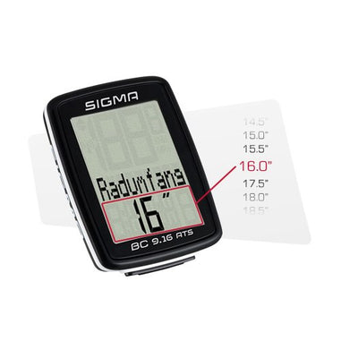 Sigma bc 9.16 ats wireless bike shop computer