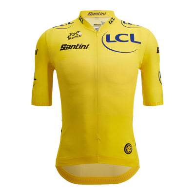 Santini Tour De France Overall Leader Pro Jersey-Yellow - Cyclop.in