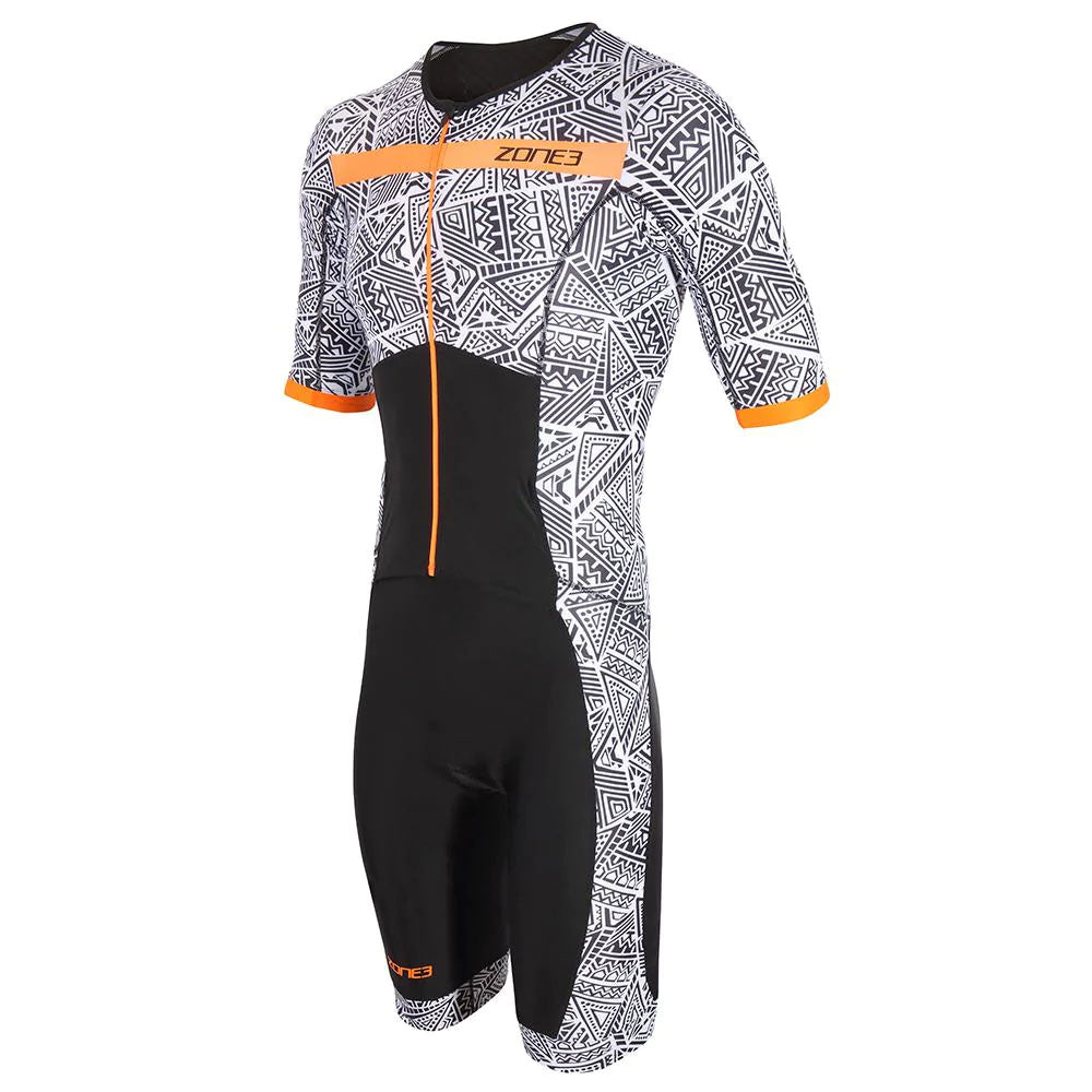 Zone3 Kona Speed Short Sleeve Full Zip Mens Trisuit - Cyclop.in