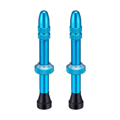 Supacaz Star Valvez Tubeless Valves - Maui Blue 65mm - Cyclop.in