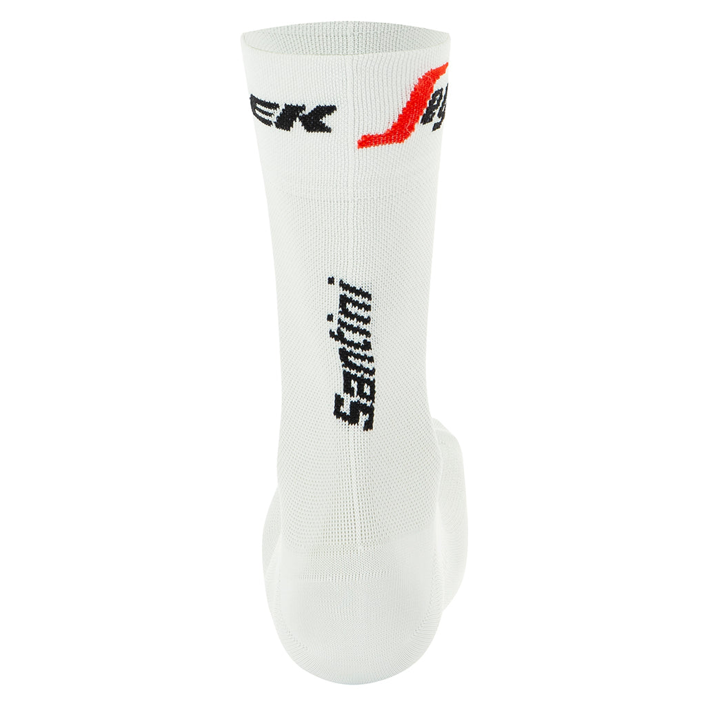 Santini Trek-Segafredo Socks (White) - Cyclop.in