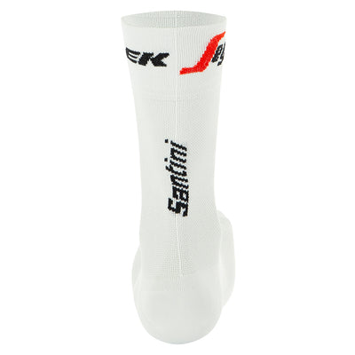 Santini Trek-Segafredo Socks (White) - Cyclop.in