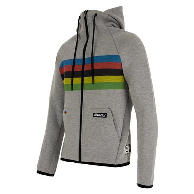 Santini UCI Official Iride Hoodie - Grey - Cyclop.in