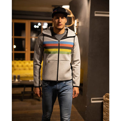 Santini UCI Official Iride Hoodie - Grey - Cyclop.in