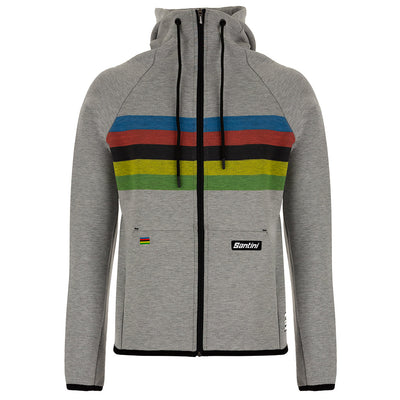 Santini UCI Official Iride Hoodie - Grey - Cyclop.in