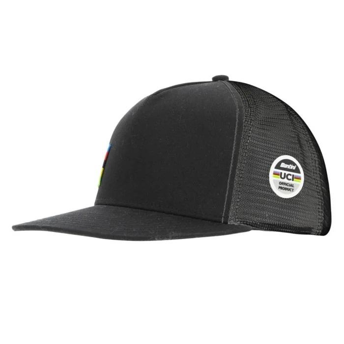Santini UCI Official Trucker Cap - Black - Cyclop.in