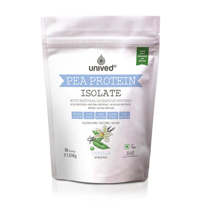 Unived Pea Protein Isolate – Organic Vegan Pea Protein with Natural Digestive Enzymes - Cyclop.in