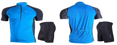 Nuckily NJ601 NS355 Half Jersey And Shorts Set - Blue - Cyclop.in