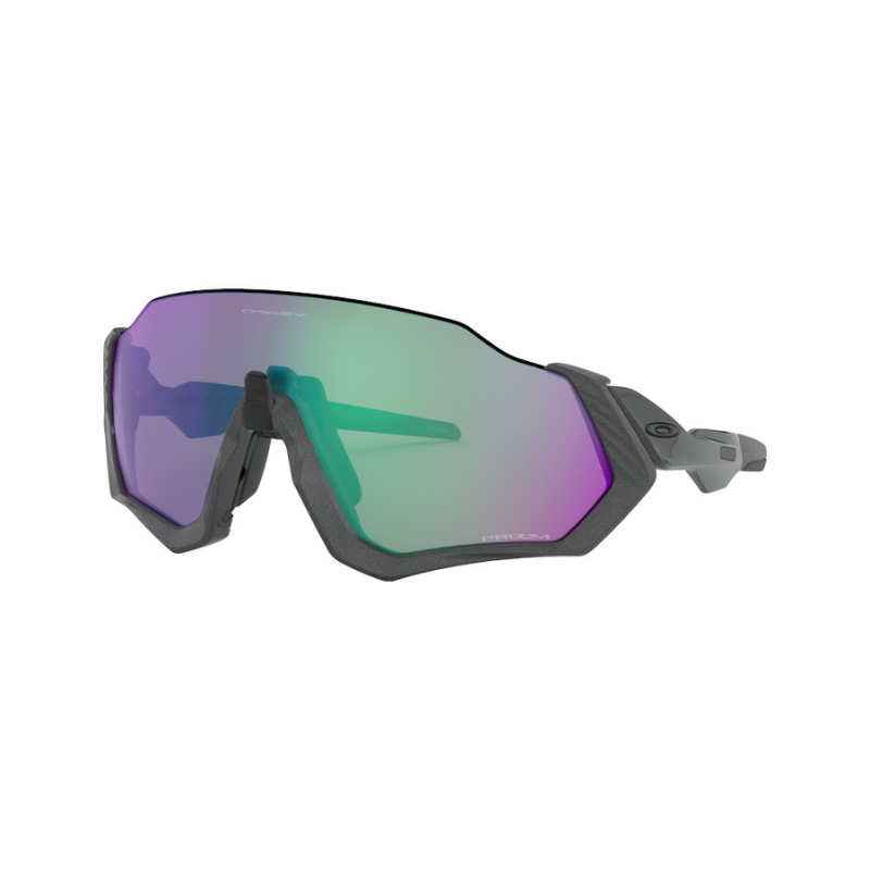 Oakley Flight Jacket Matte Steel with Prizm Road Jade - Cyclop.in