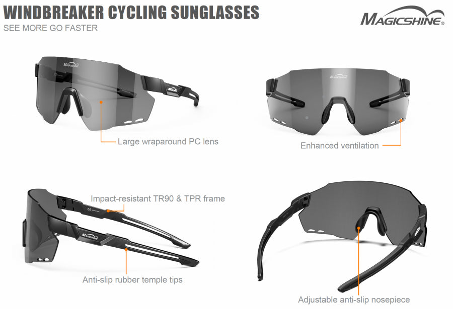 Magicshine Windbreaker Classic Sunglasses - Cyclop.in