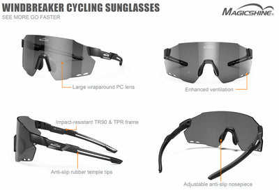 Magicshine Windbreaker Polarized Sunglasses - Cyclop.in