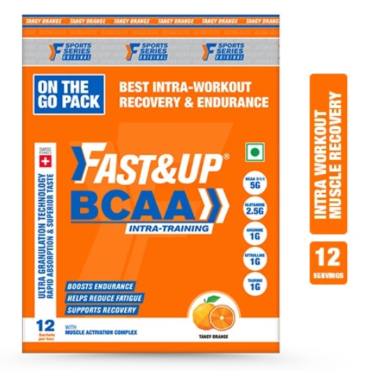 Fast&Up BCAA - Intra Workout Recovery - Pack of 12 Sachets - Cyclop.in