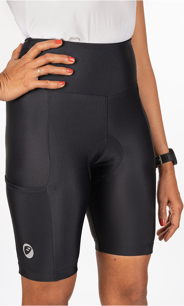 Apace Womens Cycling Shorts | Padded Shorts | Evolve | Black - Cyclop.in