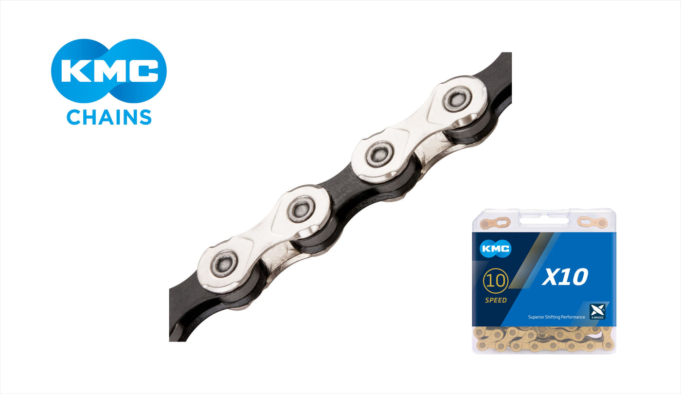 KMC X10 Chain - Silver/Black - Cyclop.in