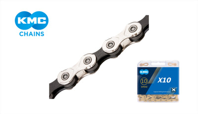 KMC X10 Chain - Silver/Black - Cyclop.in