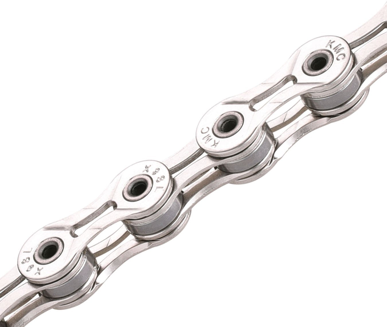 KMC X9SL-08 116 Links Bicycle Chain - Silver/Silver - Cyclop.in