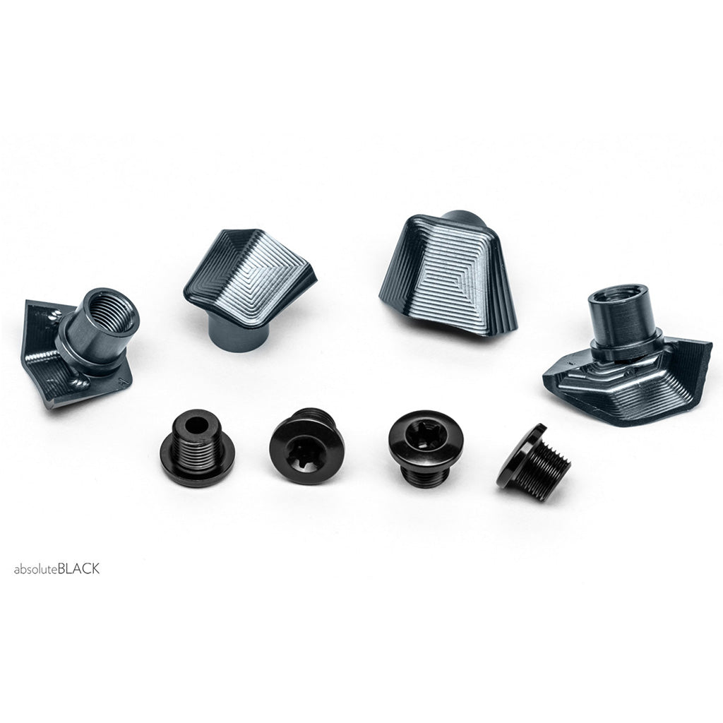 Absolute Black Crank Bolt Covers For Dura-Ace 9100 & Ultegra 8000 - Black - Cyclop.in