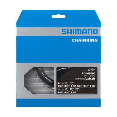 Shimano XT M8000 Outer Chainring 96mm, 34T, BCD - Grey - Cyclop.in