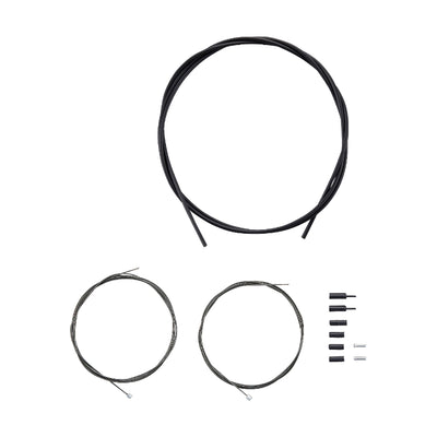Shimano Gear Shifting Cable Set (Optislick) - Black - Cyclop.in