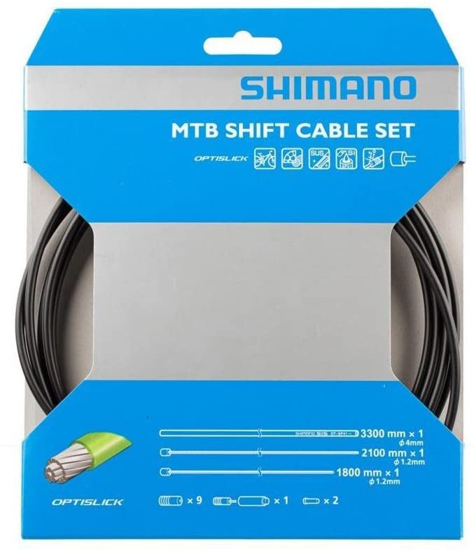 Shimano MTB Shifting Cable Set (Optislick, Front/Rear Derailleur) - Cyclop.in