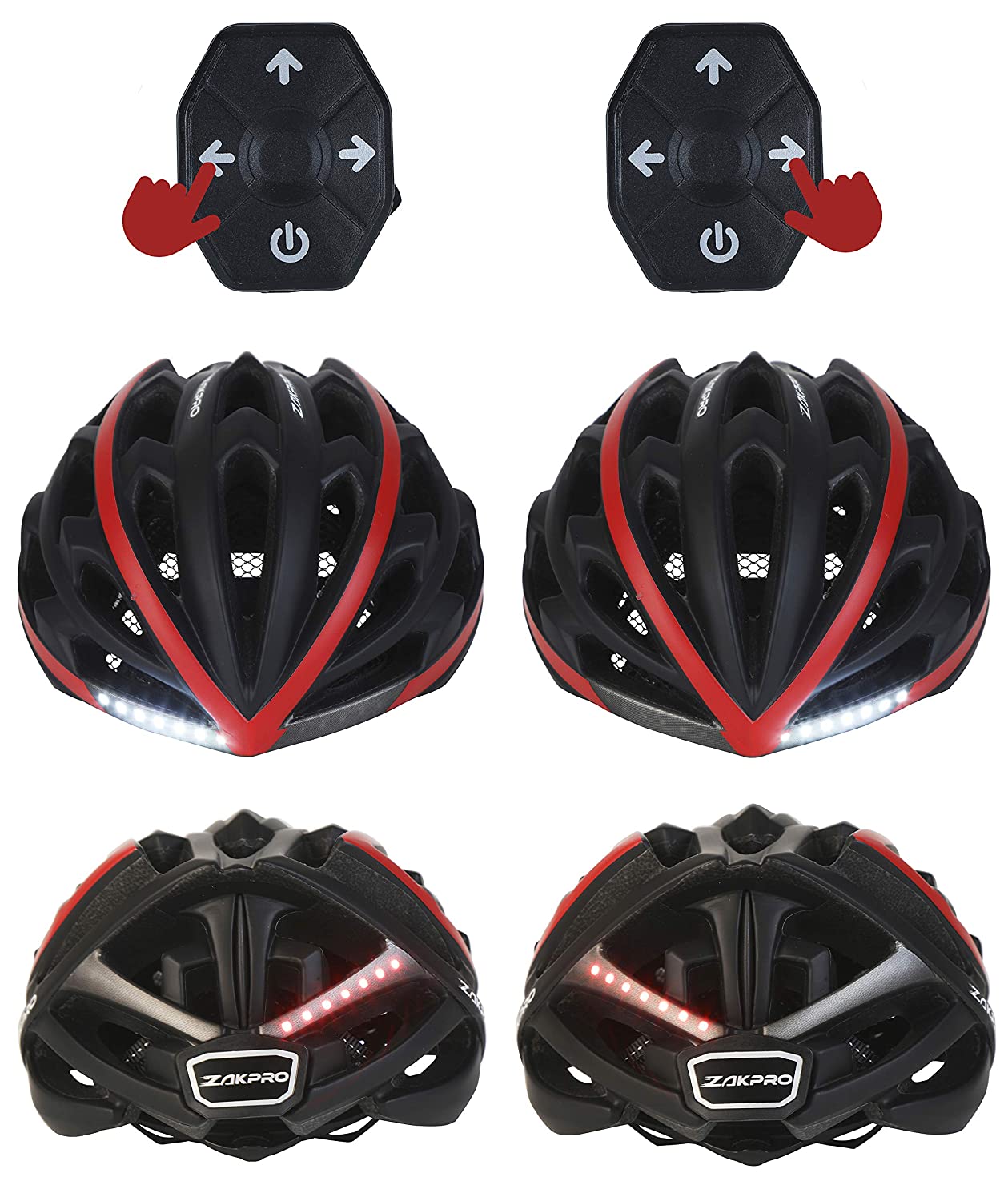 ZAKPRO Smart Turn Signal Cycling Helmet with Integrated Technology - Urban Series - Cyclop.in