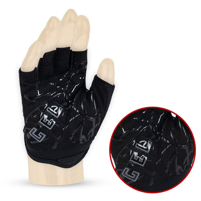 ZAKPRO Gel Series Anti-Slip Professional Half Finger Cycling Gloves - Black - Cyclop.in