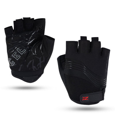 ZAKPRO Gel Series Anti-Slip Professional Half Finger Cycling Gloves - Black - Cyclop.in