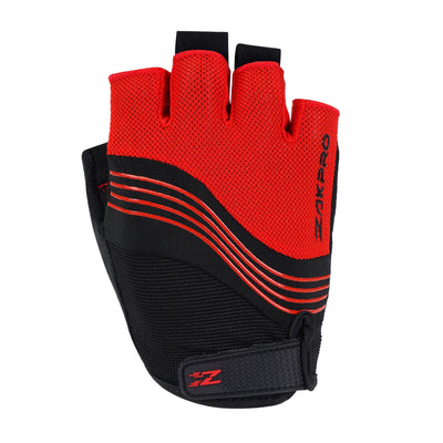 ZAKPRO Gel Series Anti-Slip Professional Half Finger Cycling Gloves - Red - Cyclop.in