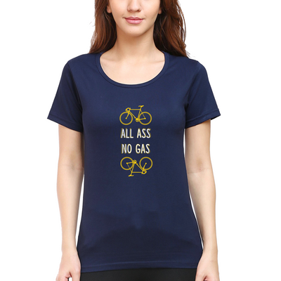 Cyclop Women's  All Ass No Gas Cycling T-Shirt - Cyclop.in