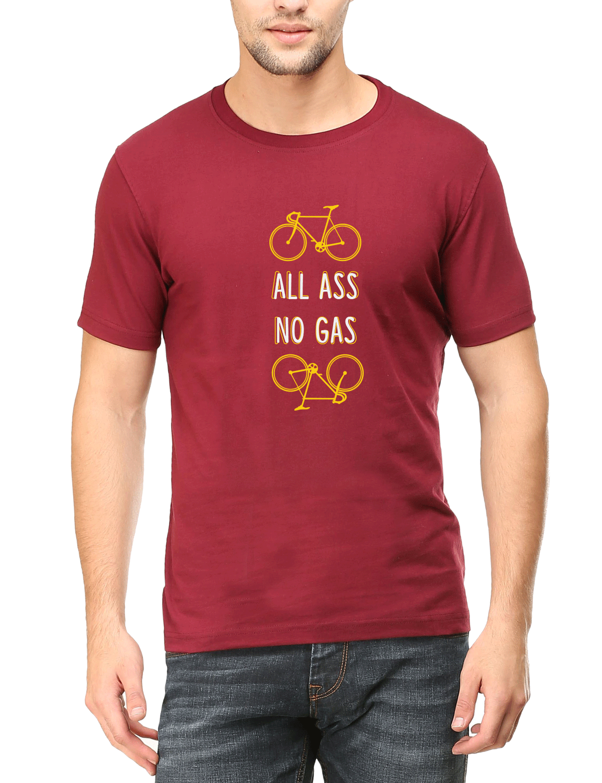 Cyclop All Ass No Gas Cycling T-Shirt - Cyclop.in