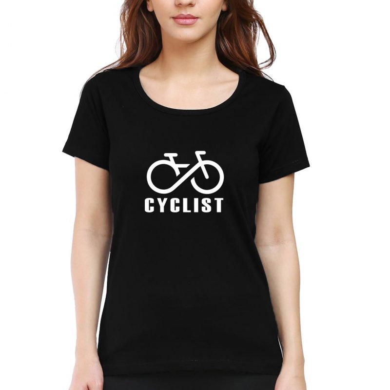 Swag Swami Women's  Cyclist Logo T-Shirt - Cyclop.in
