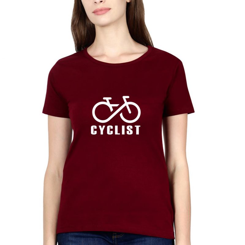 Swag Swami Women's  Cyclist Logo T-Shirt - Cyclop.in