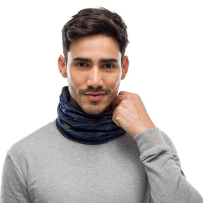 BUFF® Lightweight Merino Wool Tubular (Denim Multi Stripes) - Cyclop.in