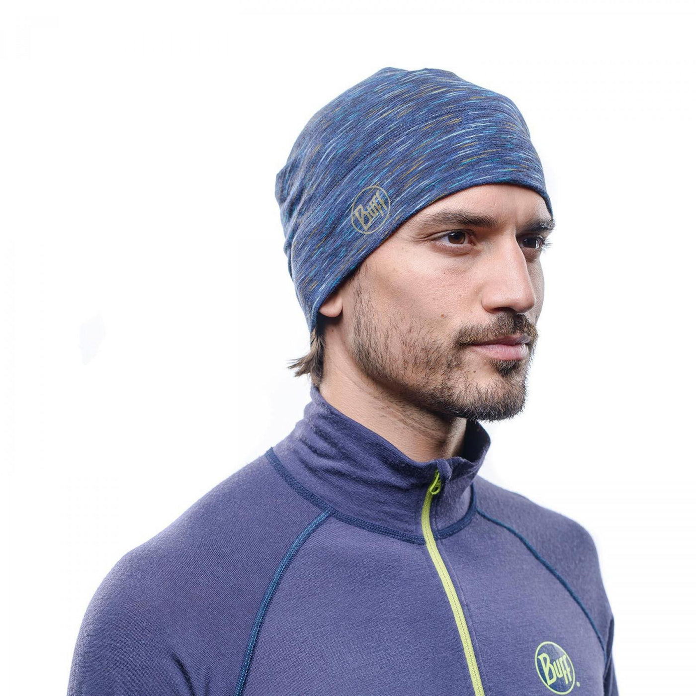 BUFF® Lightweight Merino Wool Hat (Denim Multi Stripes) - Cyclop.in