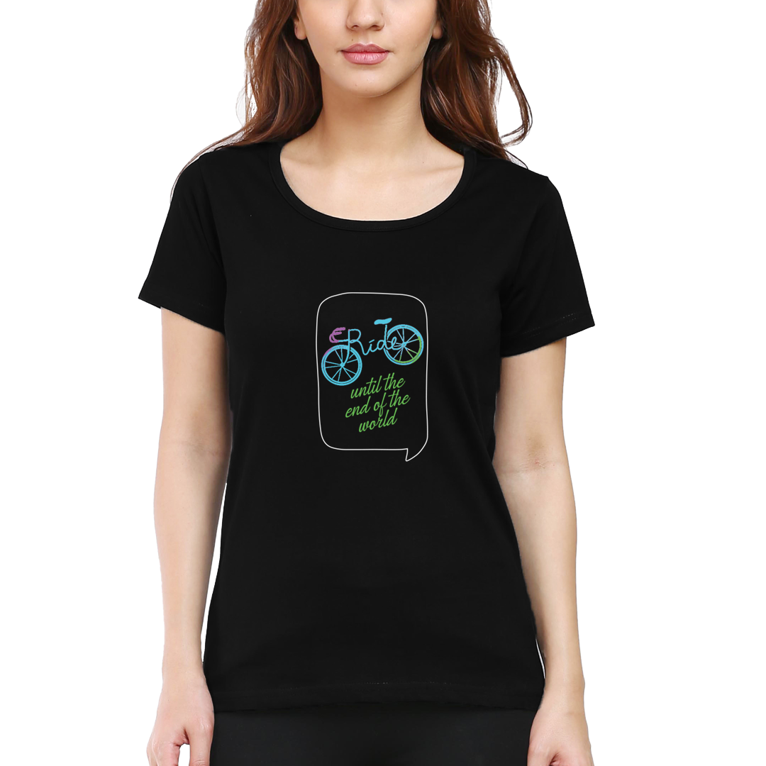 Cyclop Women's  End of the World Cycling T-Shirt - Cyclop.in