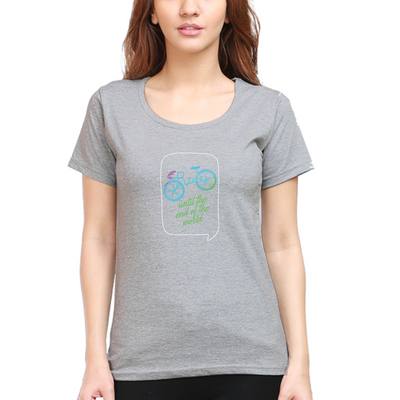 Cyclop Women's  End of the World Cycling T-Shirt - Cyclop.in