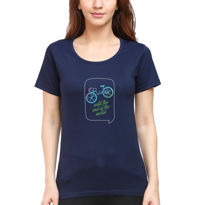 Cyclop Women's  End of the World Cycling T-Shirt - Cyclop.in