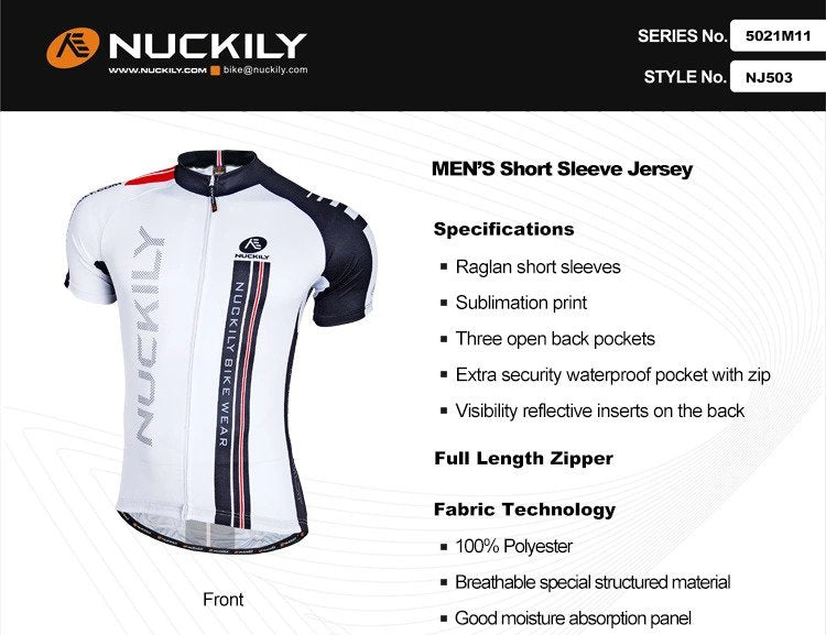 Nuckily Mycycology NJ503 Short Sleeves Cycling Jersey - Cyclop.in