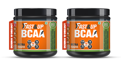 Fast&Up BCAA | Combo of 2 Jars (Green Apple Flavour) - Cyclop.in