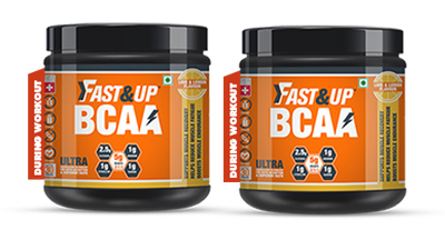 Fast&Up BCAA | Combo of 2 Jars (Lime & Lemon Flavour) - Cyclop.in